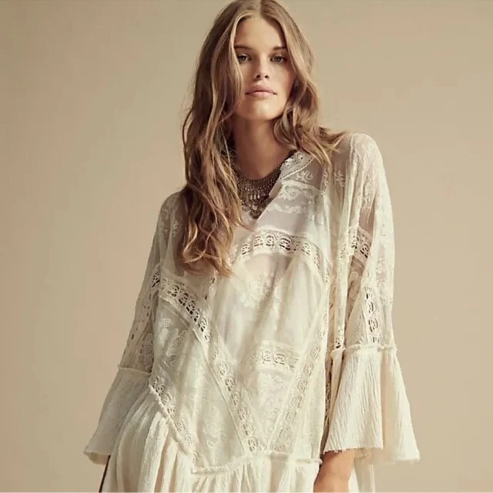 NWT Free People | Layered In Lace Swing Dress | Small